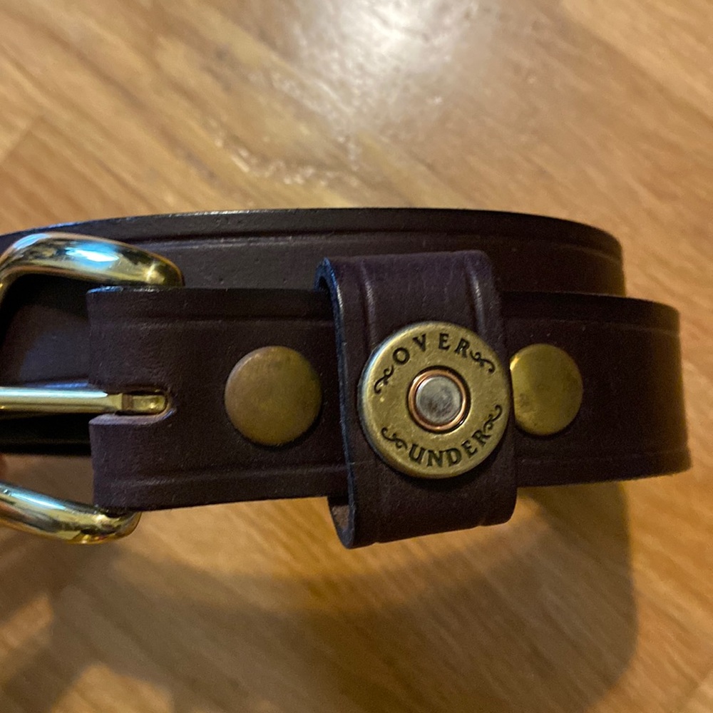 Leather belt size 32